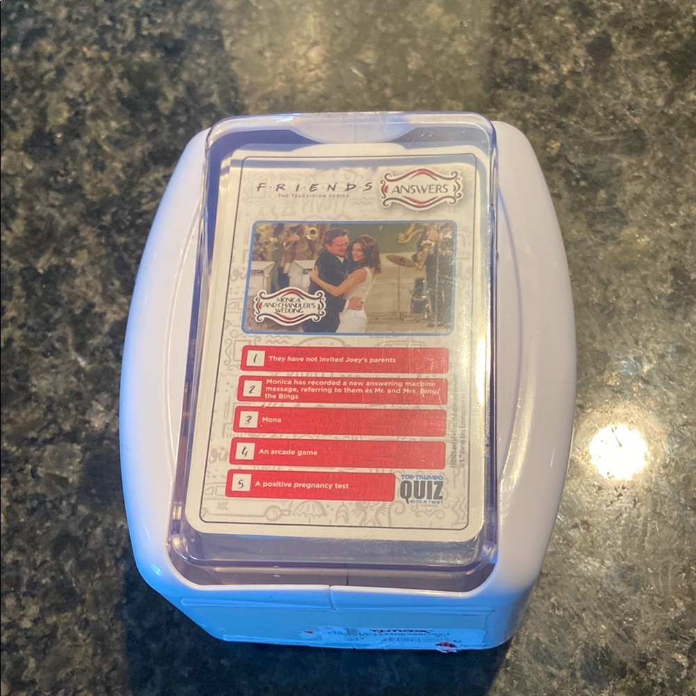 Friends Trivia Card Game